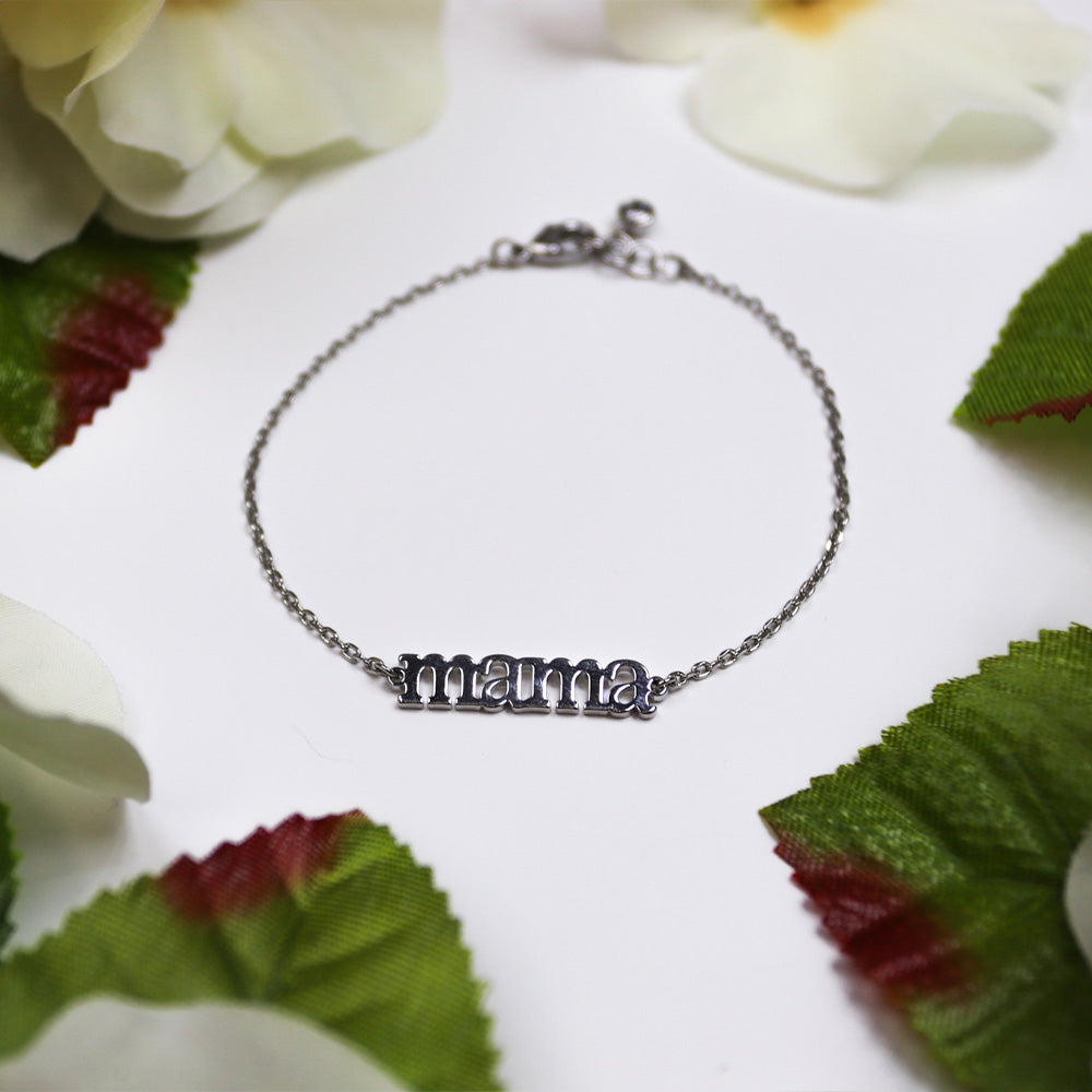 Dainty Mama Gold and White Gold Plated Bracelet