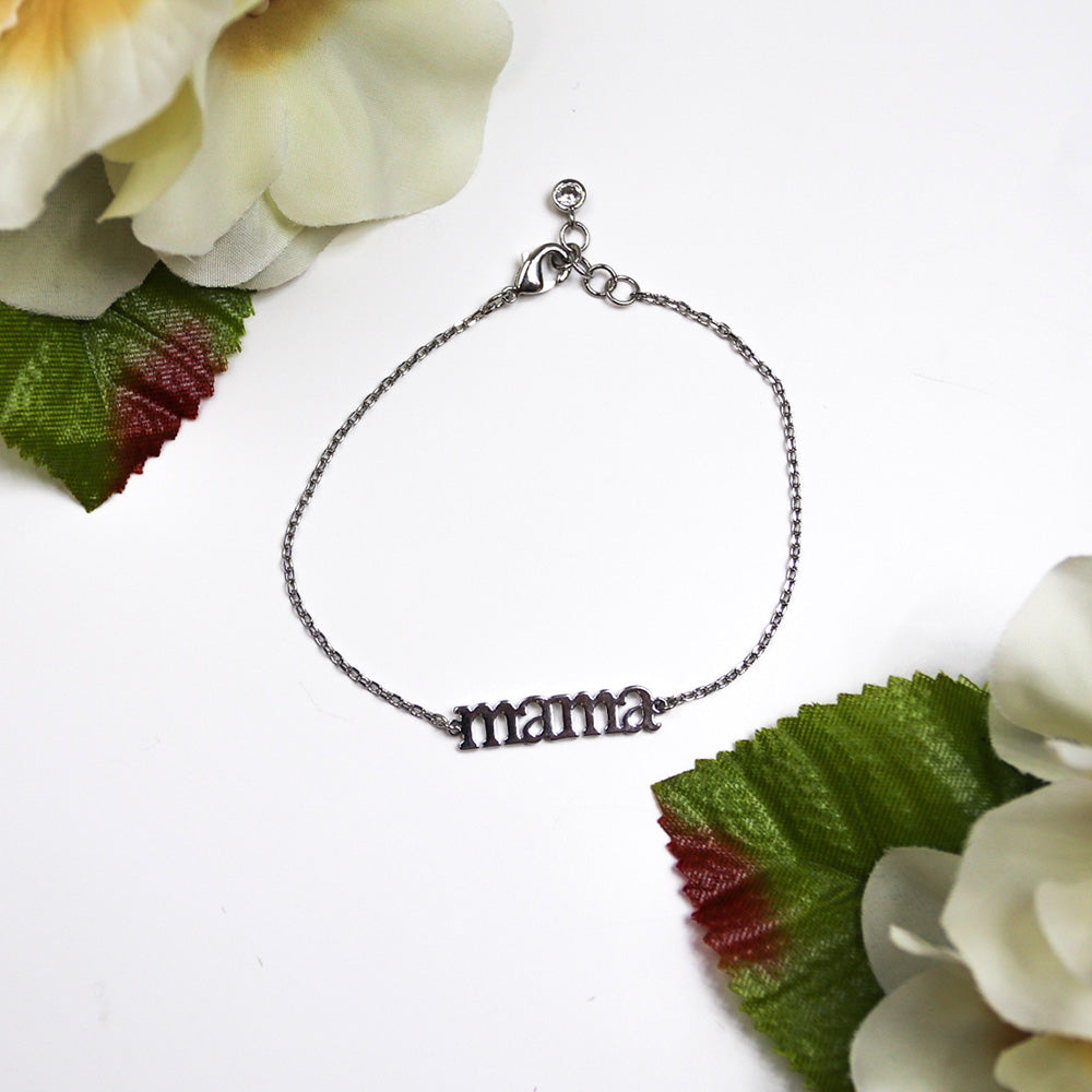Dainty Mama Gold and White Gold Plated Bracelet