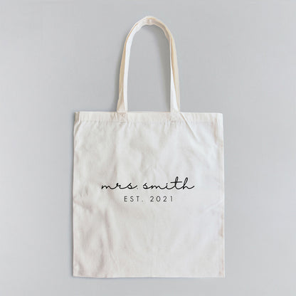 Mrs. Smith EST - Tote Bag all white image