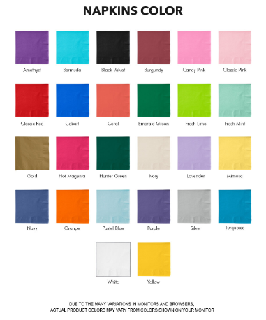 Heart Style Wedding Napkins (360)