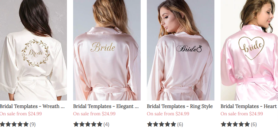 Bridesmaid robes images