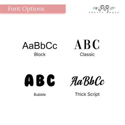 a bunch of different font options on a white background