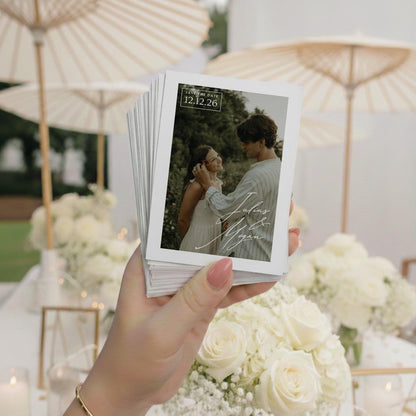 Custom Wedding Magnet Favor with Photo