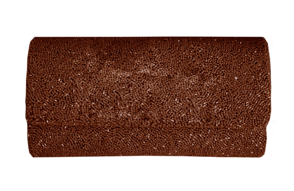 Personalized Hand Beaded Clutch (FOG)