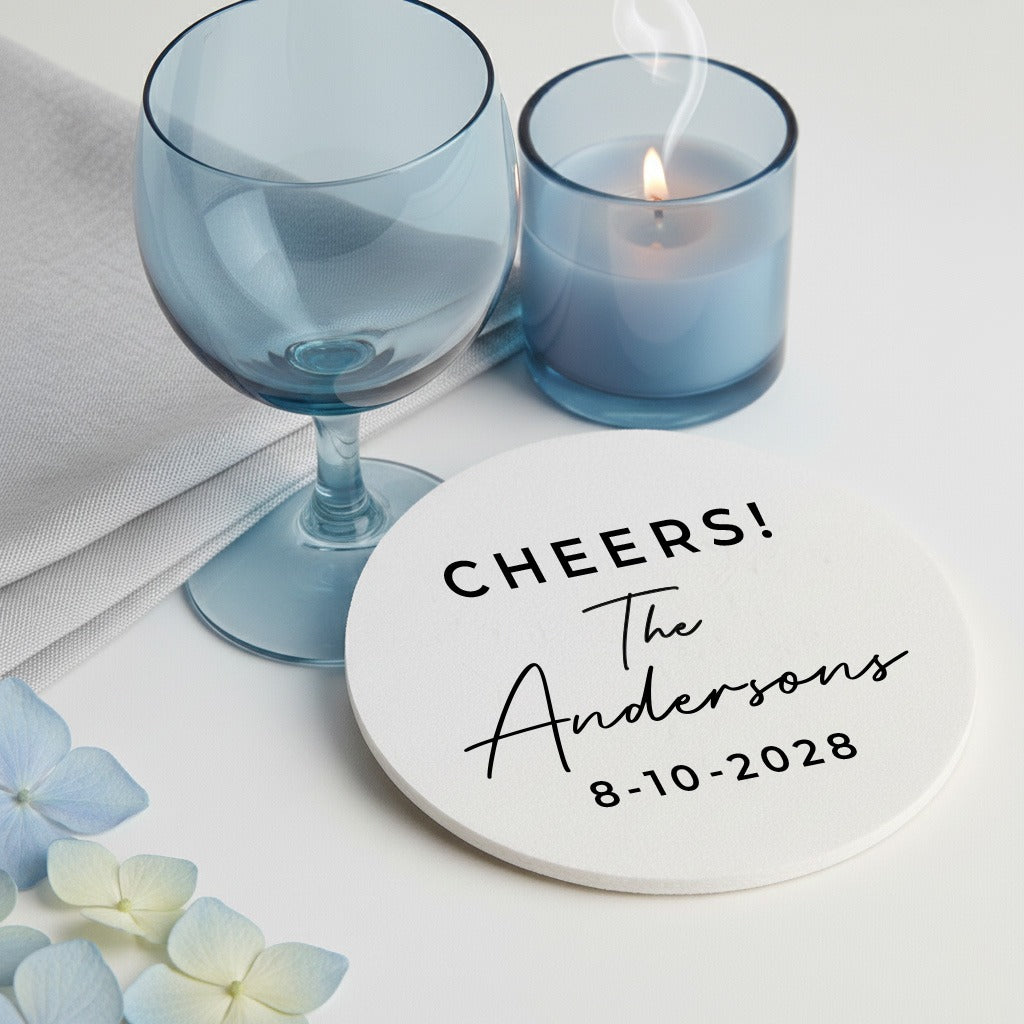 Last Name Minimalist Coasters