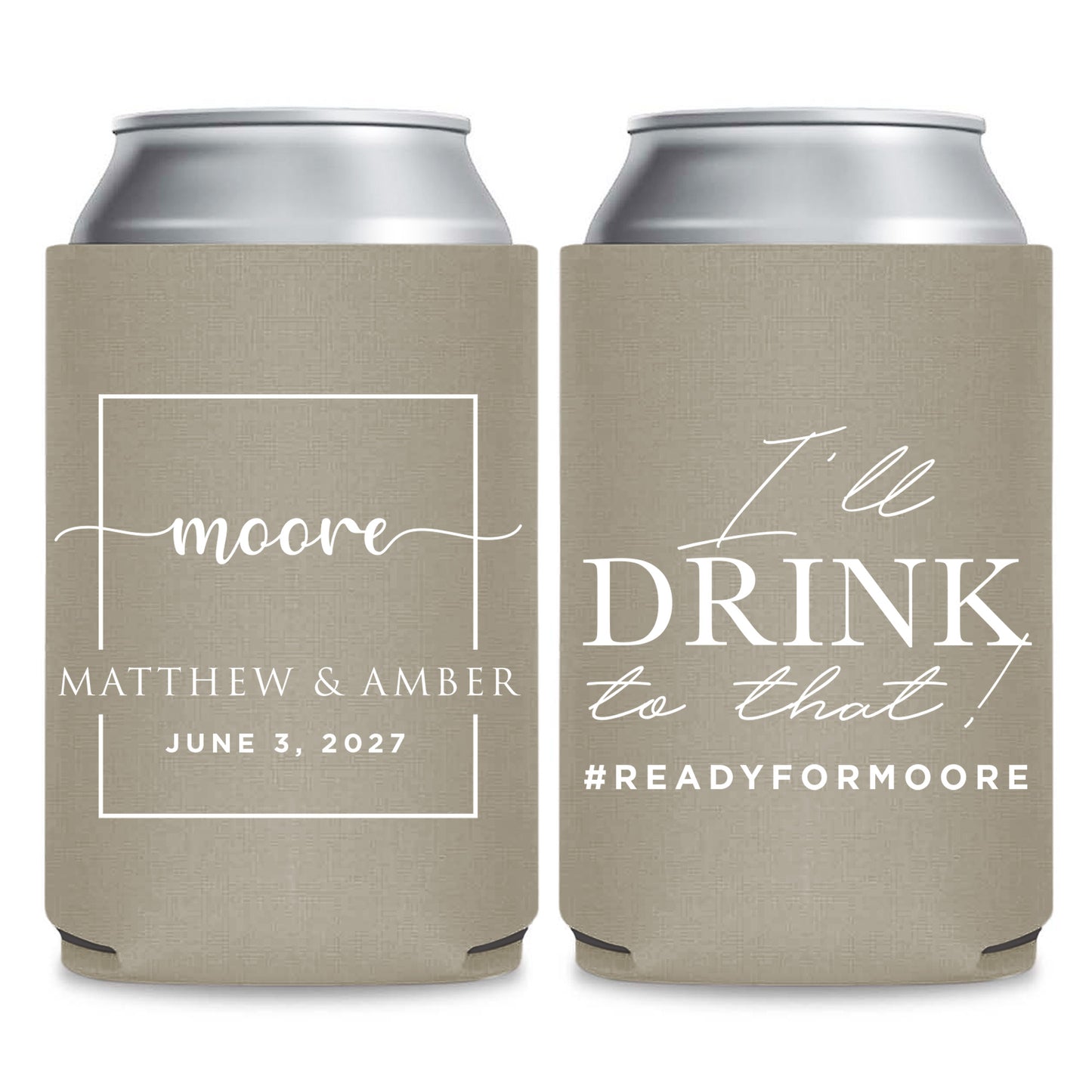 I'll Drink To That Wedding Can Cooler Favors (PK112)