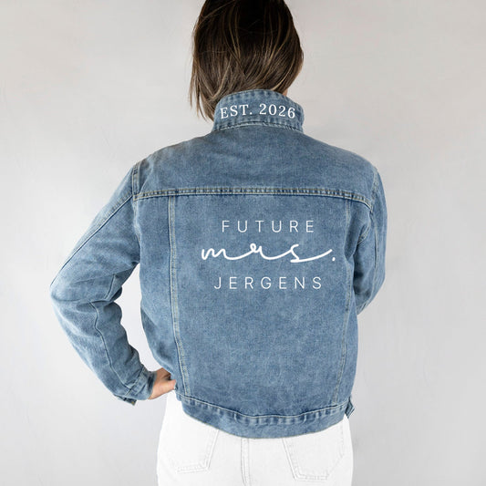 Personalized Mrs Denim Jacket