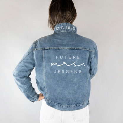 (Blue Denim) Customized Jean Jacket