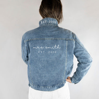 (Blue Denim) Customized Jean Jacket