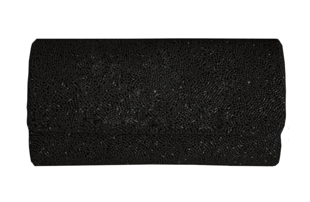 Personalized Hand Beaded Clutch (FOG)