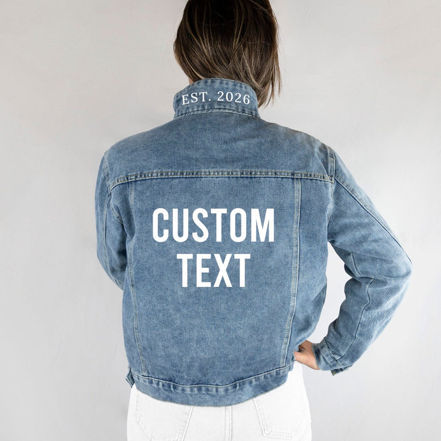 Personalized Denim Jacket for Brides