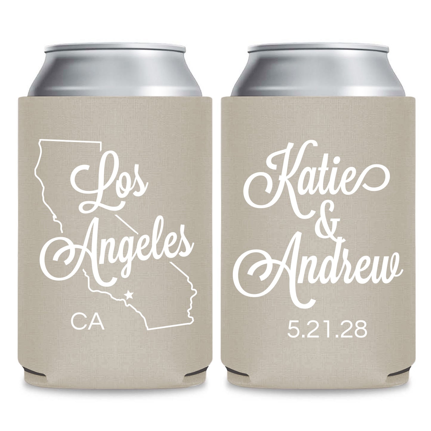 State Wedding Can Coolers (PK148)