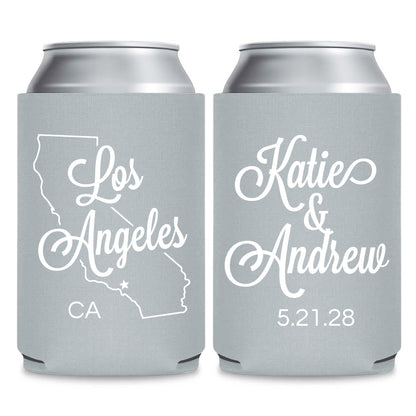 State Wedding Can Coolers (PK148)