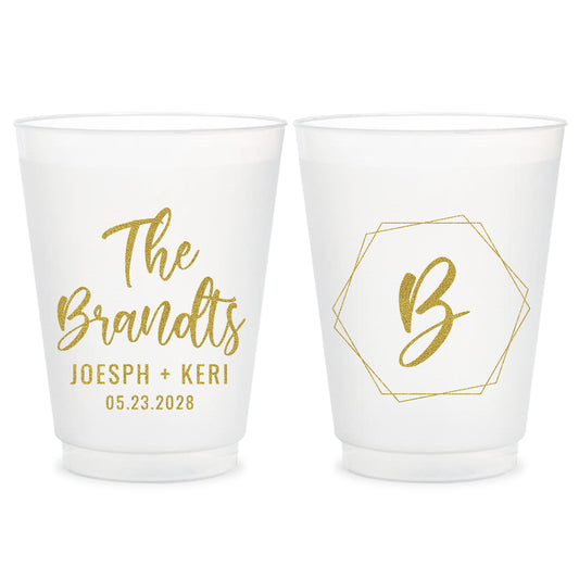 Custom Wedding Frosted Cups (KT 153)
