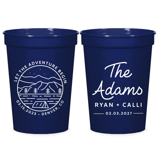 Let The Adventure Begin Stadium Cups (KT156)