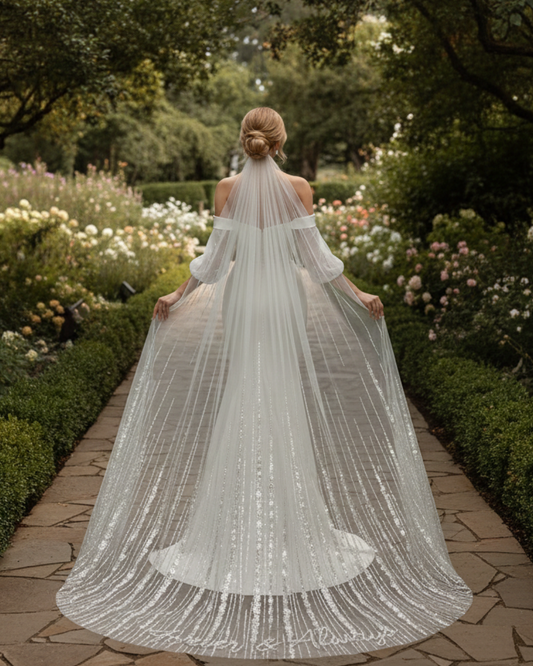 Luxury Sequin Bridal Veil