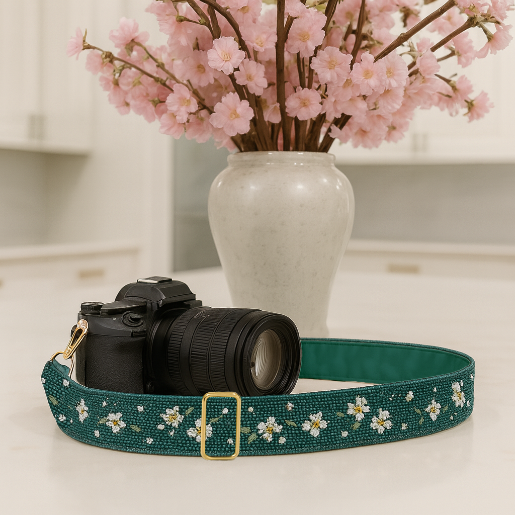 Floral and Beaded Camera/Purse Straps