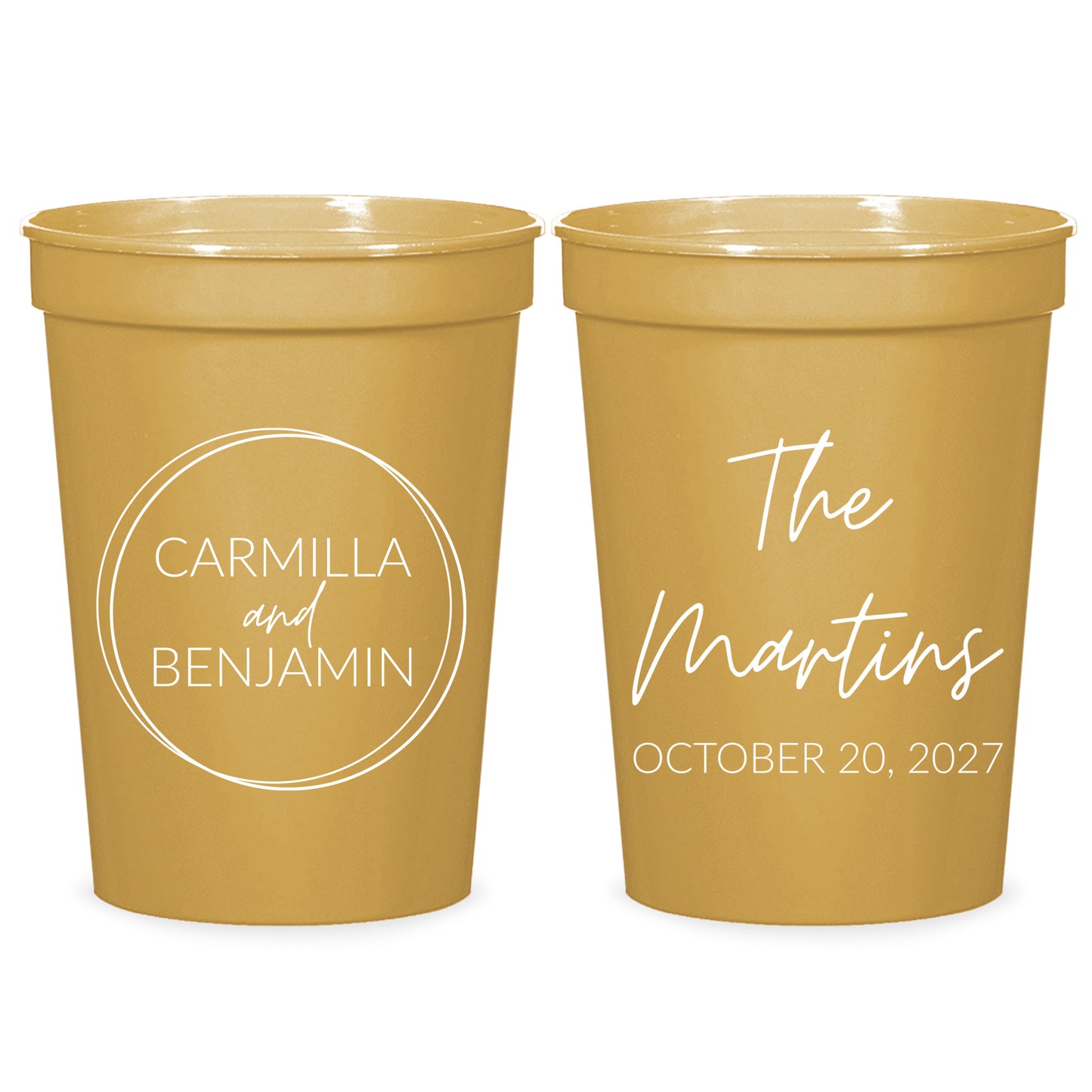 Custom Wedding Stadium Cups (PK177)