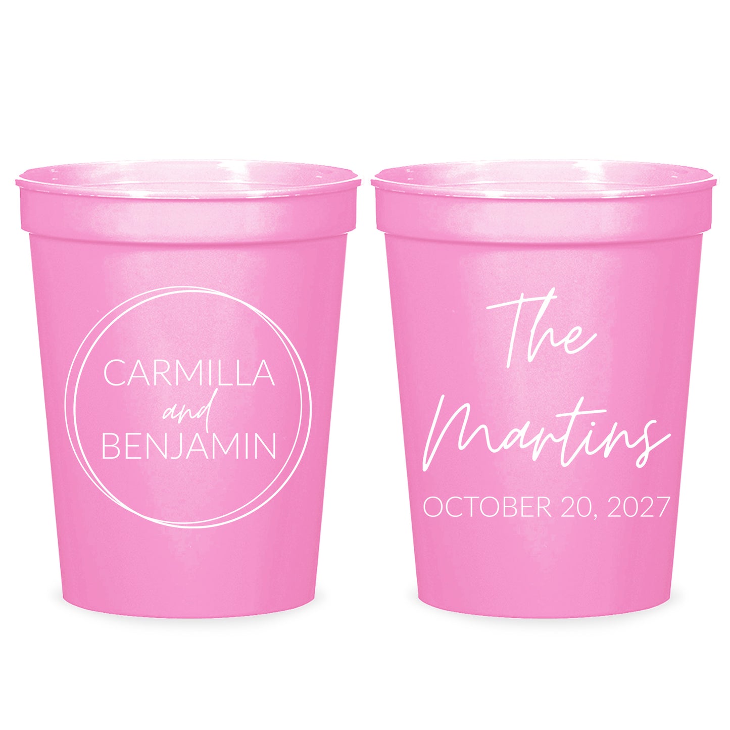 Custom Wedding Stadium Cups (PK177)