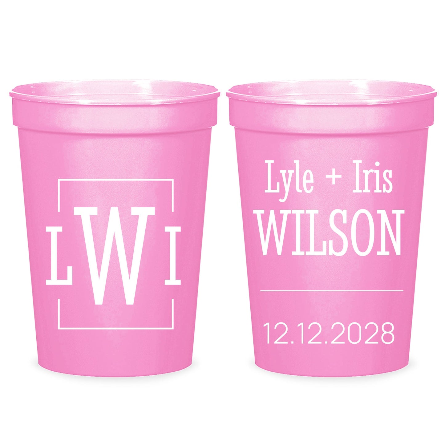Monogram Stadium Cups (PK 180)