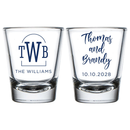 Monogram Shot Glasses (PK 182)