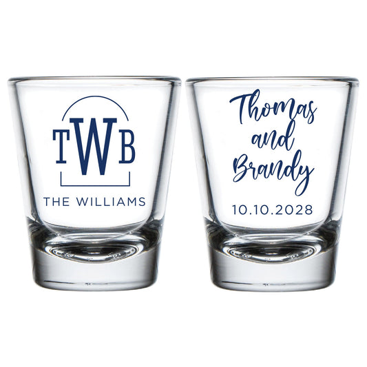 Monogram Shot Glasses (PK 182)