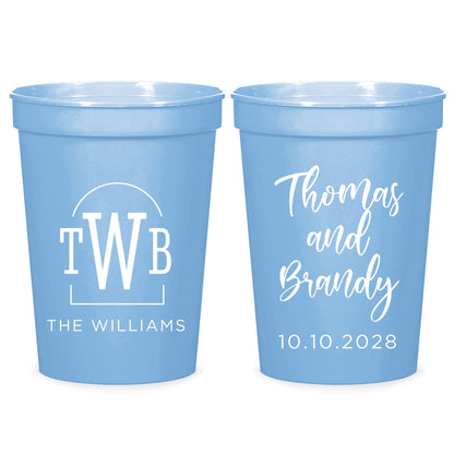 Custom Wedding Stadium Cups (PK 182)