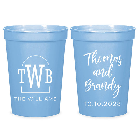 Custom Wedding Stadium Cups (PK 182)