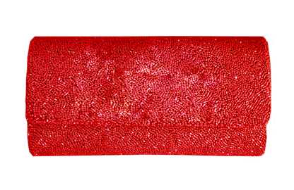 Personalized Hand Beaded Clutch (FOG)