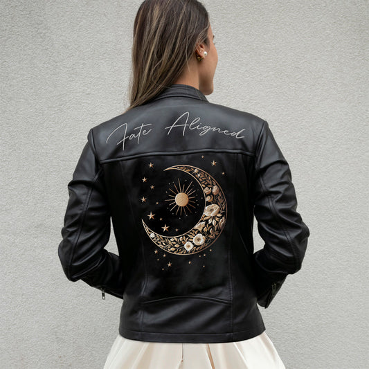 (Real Leather) Fate Aligned Bride Leather Jacket