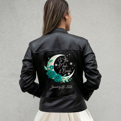 (Real Leather) To The Moon And Back Leather Jacket