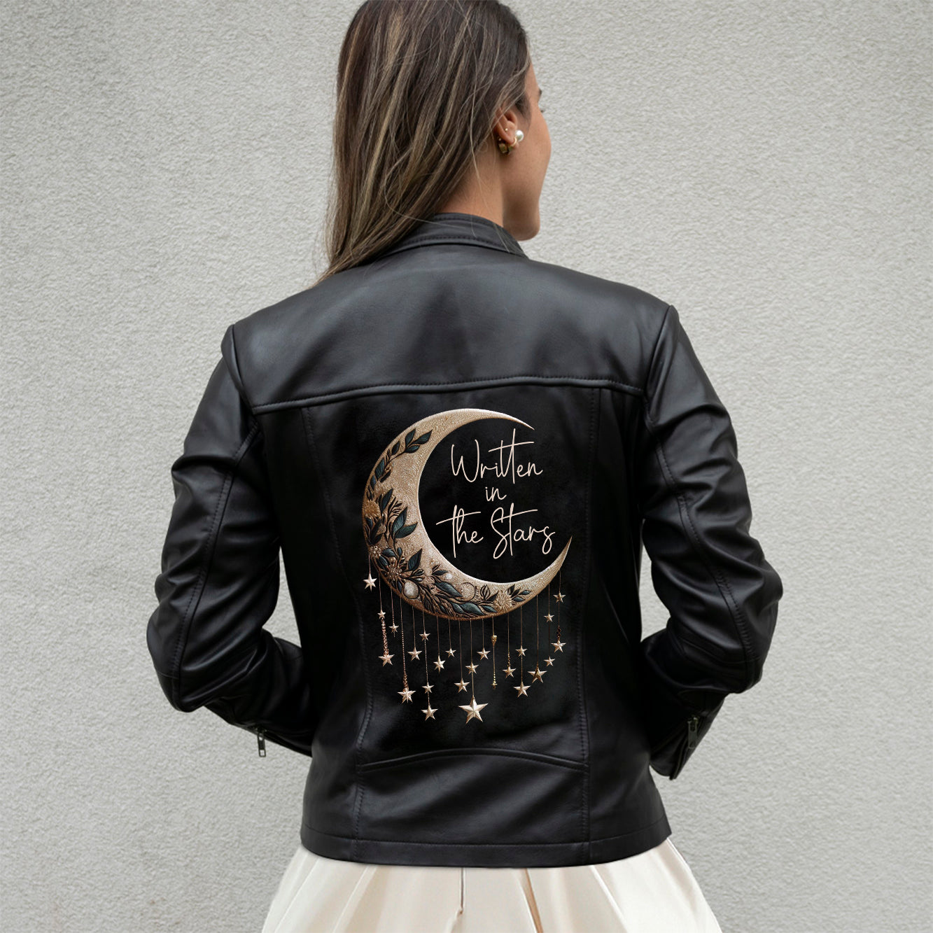 (Real Leather) Written In The Stars Leather Jacket