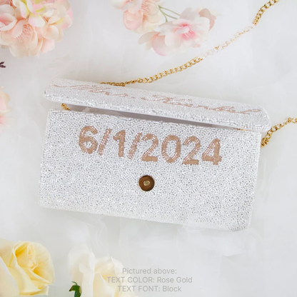 Personalized Hand Beaded Clutch (FOG)