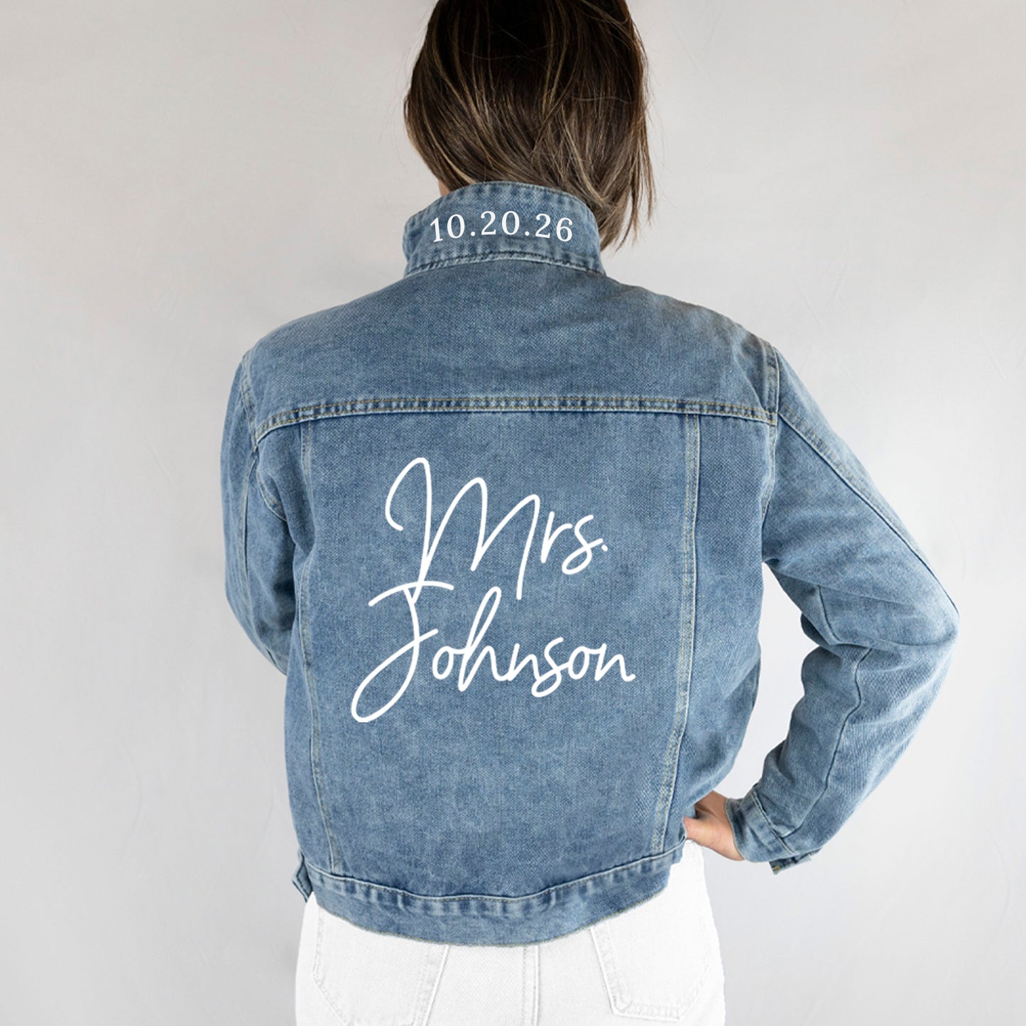 (Blue Denim) Bachelorette Party Denim Jackets