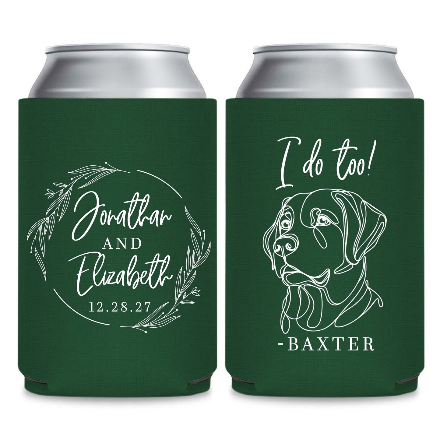 Pet Wedding Can Coolers