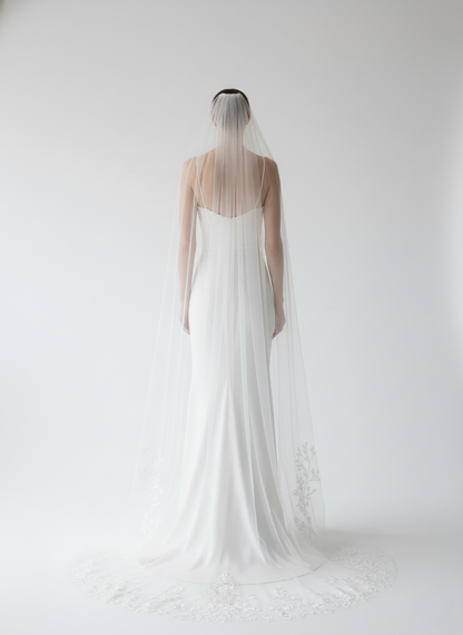 Botanical Floral Lace Wedding Veil