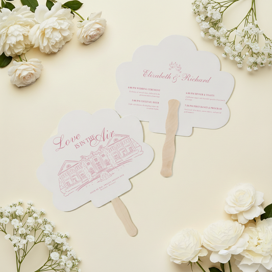 Wedding Program Fans