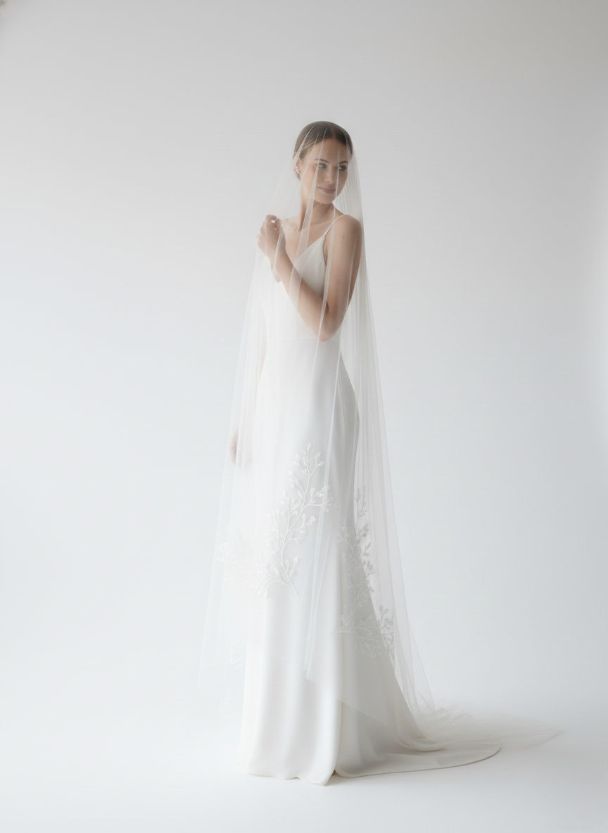 Botanical Floral Lace Wedding Veil