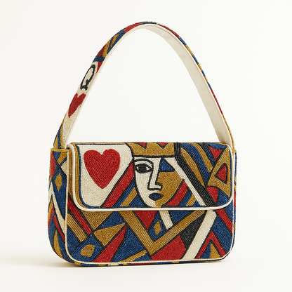 Abstract Gold Queen Face Bag