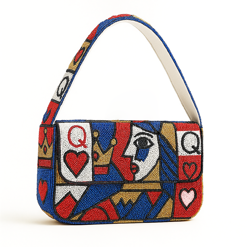 Red & Blue Queen Split Card Bag