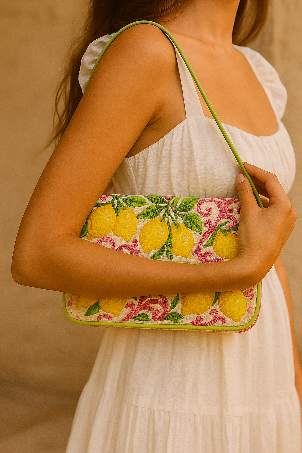 Pink Yellow Lemon Bag