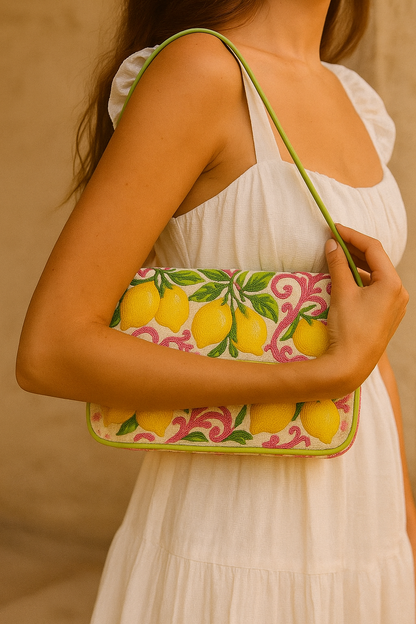 Pink Yellow Lemon Bag