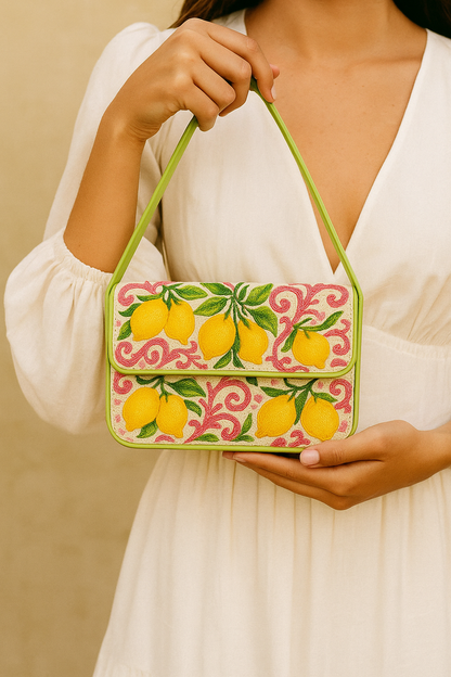 Pink Yellow Lemon Bag