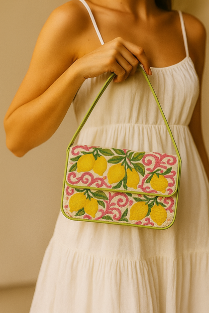 Pink Yellow Lemon Bag