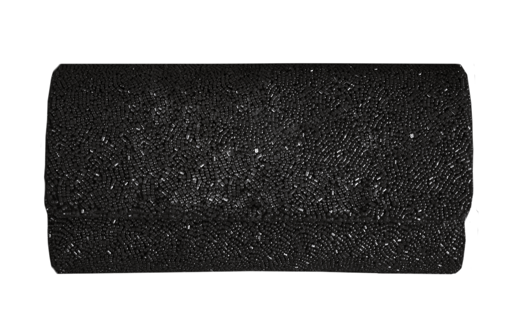 a roll of black fabric on a white background