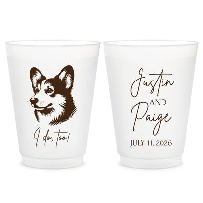 Personalized Pet Wedding Frosted Cups Favors (KT248)