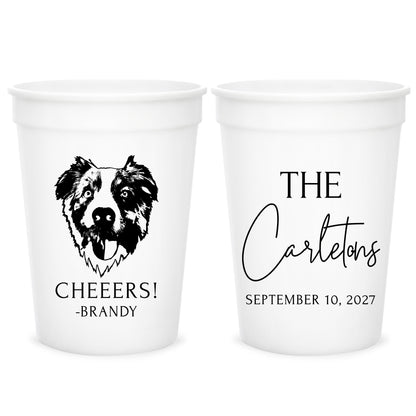 Cheers Pet Wedding Stadium Cups (KT249)