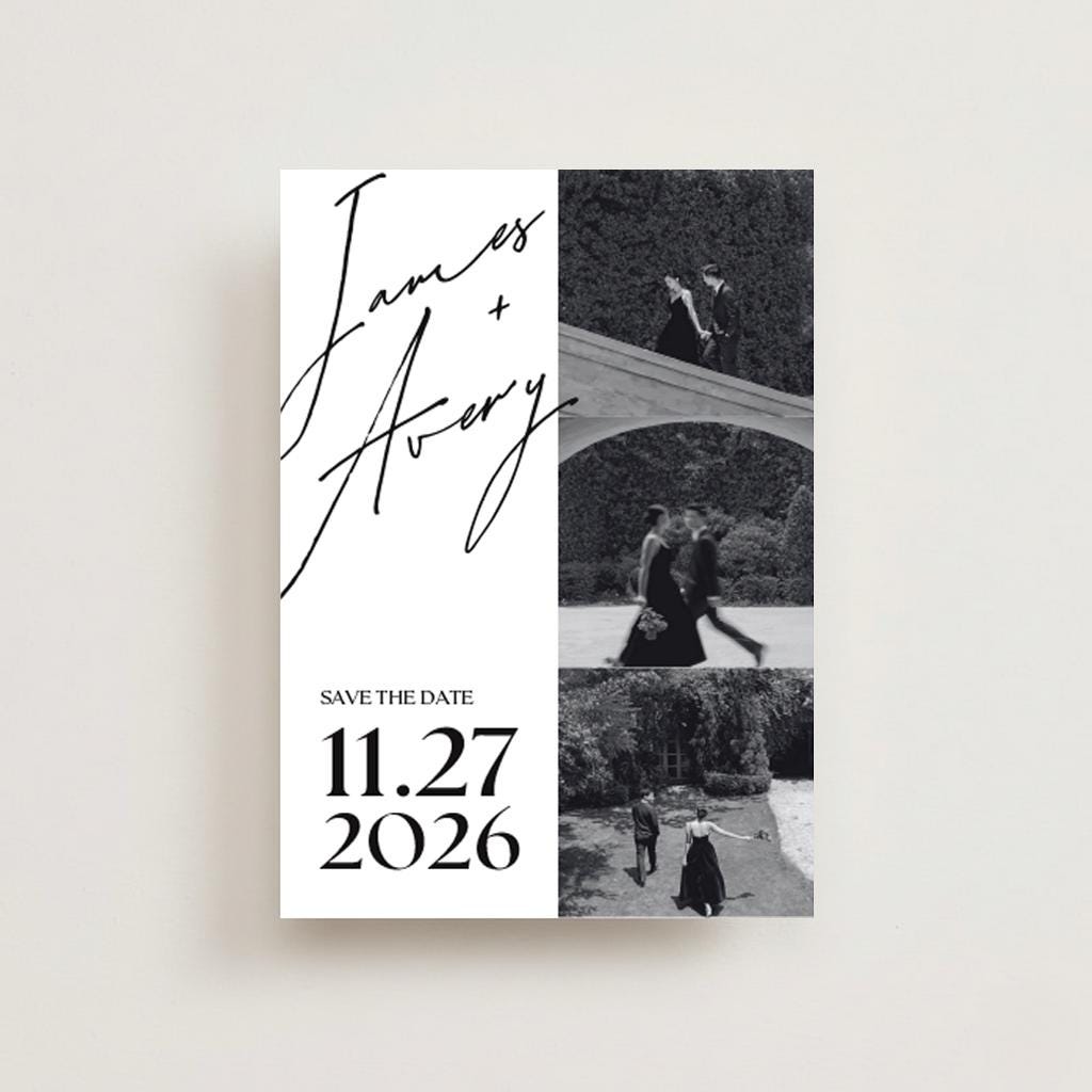 Modern Custom Wedding Photo Magnet