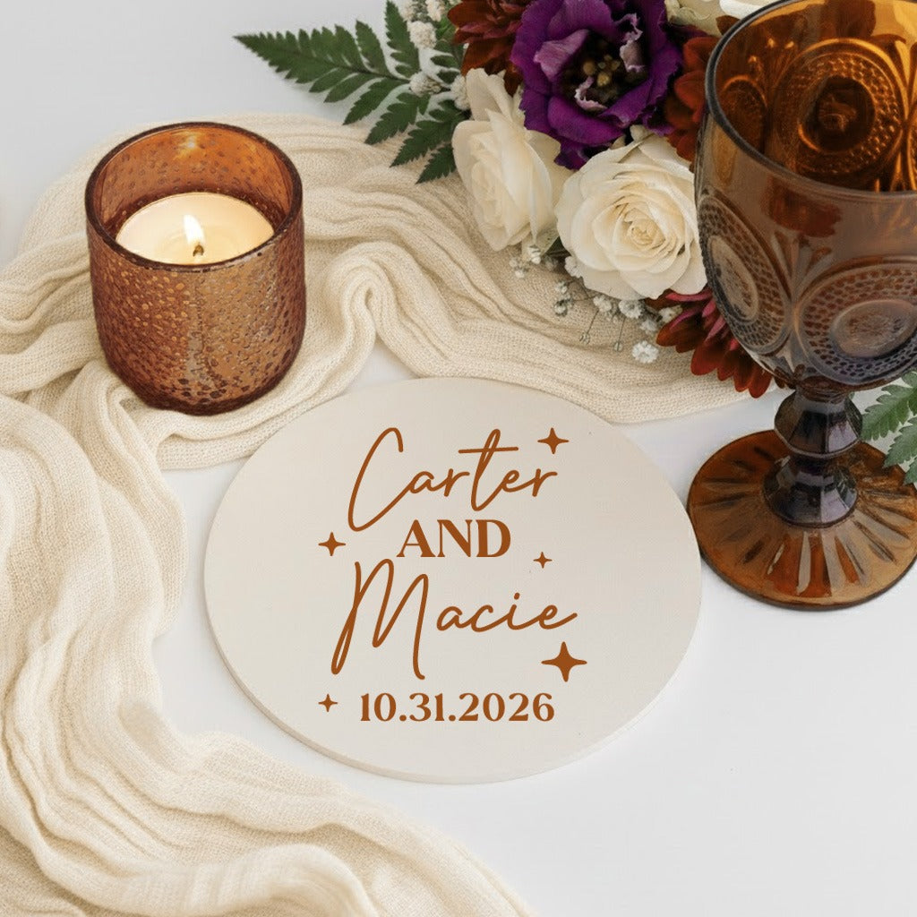 Custom Names Minimalist Coasters
