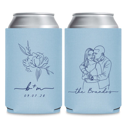 Couples Portraits and Photos Can Coolers